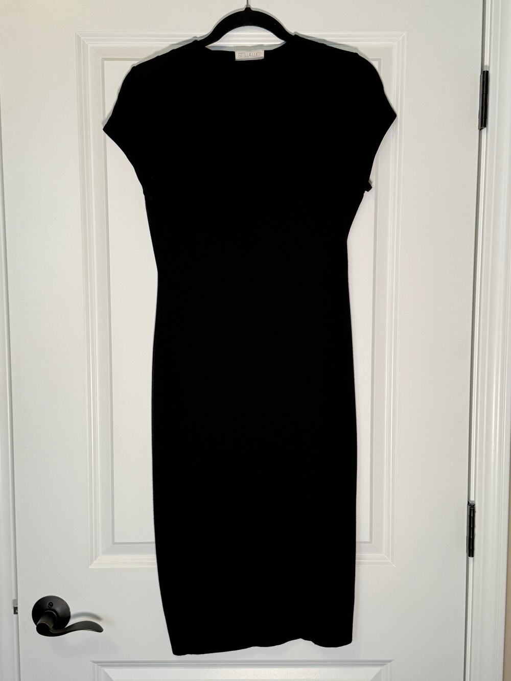 Stella Luce Black Knit Tube Midi Dress S